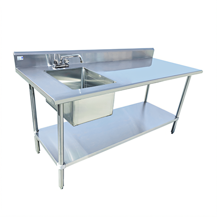Product image #1 for Serv-Ware 60-Inch Left Sink Table with Single Bowl