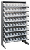Thumbnail image #1 for Quantum Sloped Single-Sided Pick Rack with 8 Shelves and 64 Clear Bins