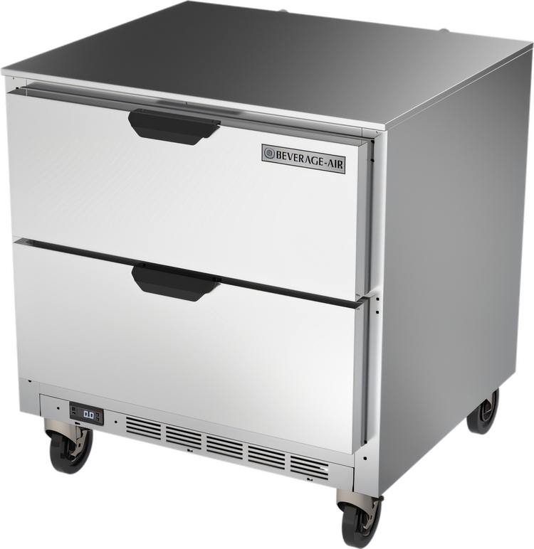 Product image #1 for Beverage-Air 32-Inch One-Section Undercounter Drawer Freezer, 7.2 Cu. Ft.