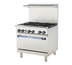 Thumbnail image #1 for Turbo Air Radiance 36-Inch Gas Restaurant Range with 6 Open Burners and Standard Oven