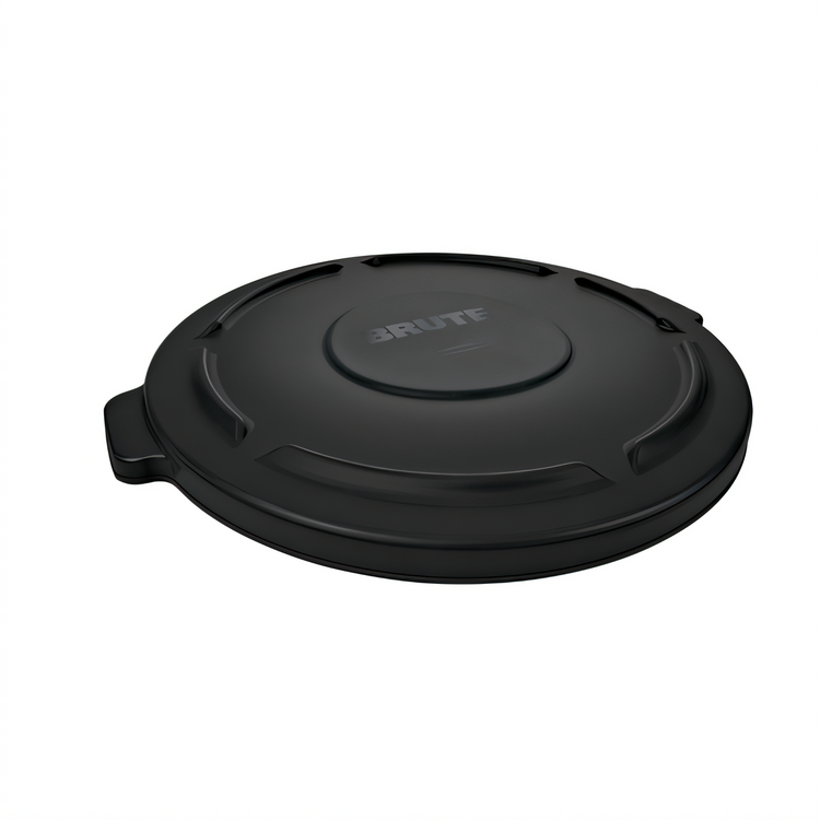 Product image #1 for BRUTE Flat Heavy-Duty Plastic Trash Can Lid for 20-Gallon Containers, Black