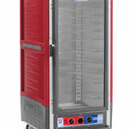 Thumbnail image #1 for Metro C5 Insulation Armour C537-MFC-U Mobile Moisture Heated Holding & Proofing Cabinet, 3/4 Height, Clear Polycarbonate Door, 14 Sheet Pan Capacity