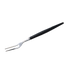 Thumbnail image #1 for American Metalcraft 7-Inch Stainless Steel Snail Fork with Black Plastic Handle