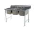 Thumbnail image #1 for Eagle Group 414 Series Three-Compartment Coved-Corner Sink, 22 x 22 Bowls, 77-1/2 Inches Wide