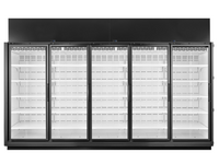 True Mfg. - Retail Merchandisers TRM5L-NY-BLK-WHT-1BLKLLLLL-4 Glass Door Merchandisers