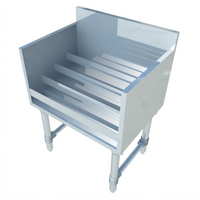 Sapphire Manufacturing SMLDR-24 Freestanding 24-Inch Wide 4-Step Underbar Liquor Bottle Display Rack