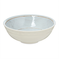 Grove 20 oz. Round Rimmed Melamine Soup Bowl, 6 Inch, Buff