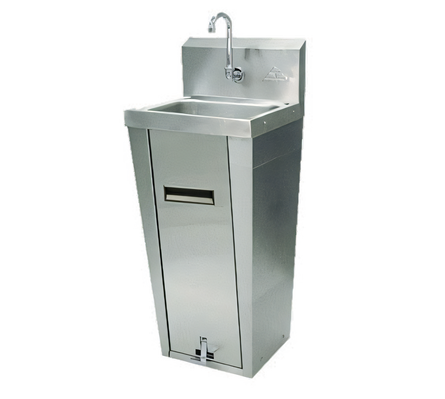 Product image #1 for Advance Tabco Pedestal Mounted Hand Sink with Splash-Mounted Faucet and Pedal Valves