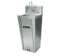 Advance Tabco Pedestal Mounted Hand Sink with Splash-Mounted Faucet and Pedal Valves
