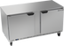 Thumbnail image #1 for Beverage-Air UCF60AHC Two-Section Undercounter Freezer, 60-Inch, 14.39 Cu. Ft., Stainless Steel, Rear-Mounted Self-Contained