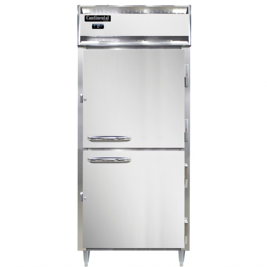 Product image #1 for Continental Refrigerator D1FXNSSHD Designer Line One-Section Extra-Wide Reach-In Freezer with Half-Height Solid Doors