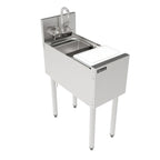 Thumbnail image #1 for Perlick Corporation Top Shelf TSF12PS-SB 12-Inch Single-Compartment Stainless Steel Underbar Prep Sink with Removable Cutting Board