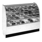 Thumbnail image #1 for RPI Industries LaRond SCLC96R Refrigerated Candy Case, 96", Self-Contained Refrigeration, Curved Glass Front, LED Canopy