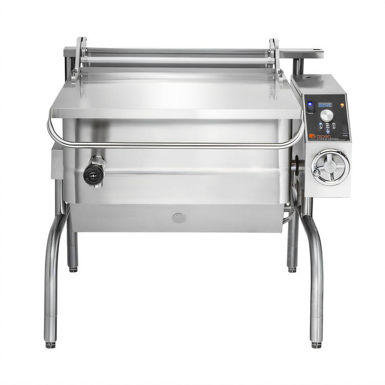 Product image #1 for Groen 40-Gallon Gas Braising Pan with Manual Tilt, 10-Inch Deep Pan and Digital Controls