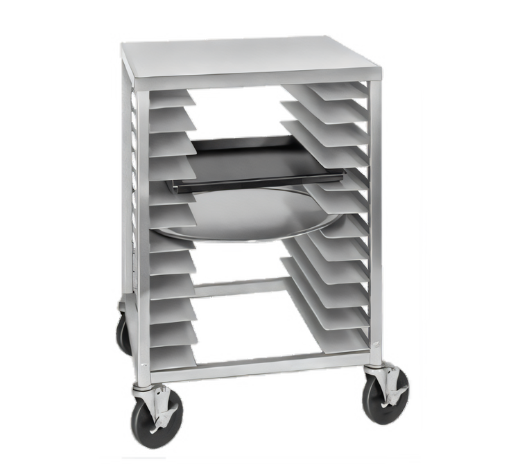 Product image #1 for Channel Manufacturing Half-Size Aluminum Pizza Pan Rack with Aluminum Work Top, 12-Pan Capacity