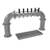Thumbnail image #1 for Glastender 6-Faucet Stainless Steel Pipe Pass-Thru Air-Cooled Countertop Draft Dispensing Tower