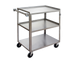 Thumbnail image #1 for Channel Stainless Steel 3-Shelf Utility/Bussing Cart, 31 x 19 x 34 Inches, 350 lb Capacity