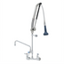 Thumbnail image #1 for EverSteel DuraPull Wall-Mount Add-On Faucet Pre-Rinse Unit with 8-Inch Adjustable Centers and 12-Inch Swing Nozzle