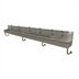 Thumbnail image #1 for Advance Tabco 6-Station ADA Electronic Wall-Mounted Hand Sink with 6 Faucets, 120 Inch, 304 Stainless Steel
