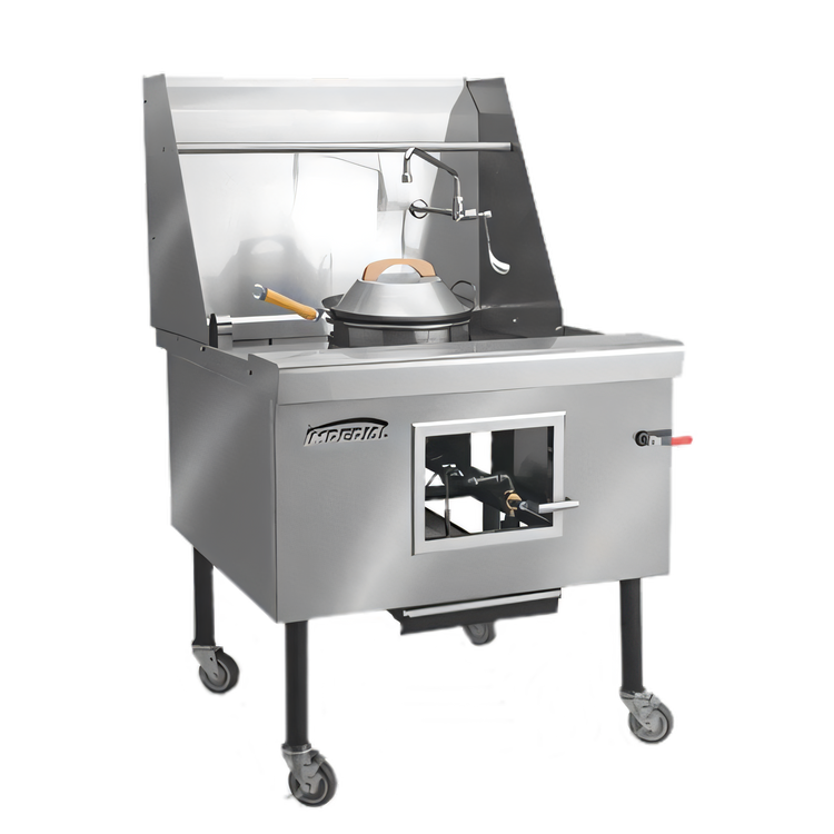 Product image #1 for Imperial ICRA-4 114-Inch Gas Wok Range with 4 Burners and Water-Cooled Top