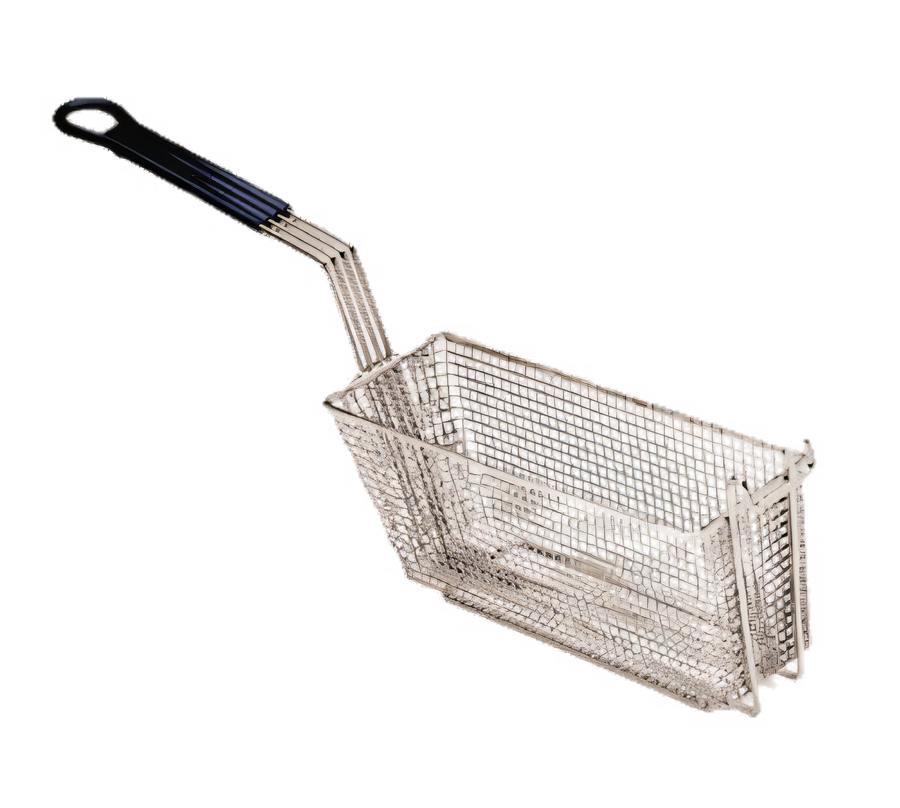 Product image #1 for Pitco Nickel-Plated Steel Floor Fryer Basket, Oblong Triple Size, Long Handle, Regular Mesh