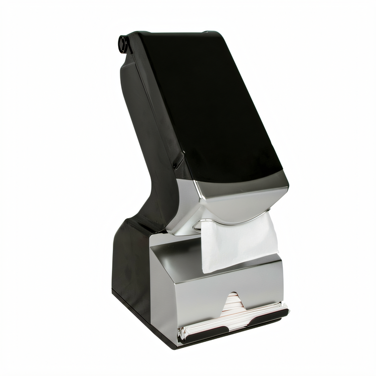 Product image #1 for Countertop Modular Straw & Napkin Combo Dispenser, Interfold, 450+ Napkin Capacity