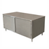 Thumbnail image #1 for BK Resources Stainless Steel Chef Table Cabinet Base with Locking Hinged Doors, 72-Inch x 36-Inch