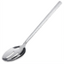 Thumbnail image #1 for Carlisle Terra 12-Inch Slotted Serving Spoon, Stainless Steel, Hammered Mirror Finish