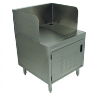 Advance Tabco Prestige 18-Inch Underbar Point of Service Cabinet with 11-Inch Backsplash and Louvered Door