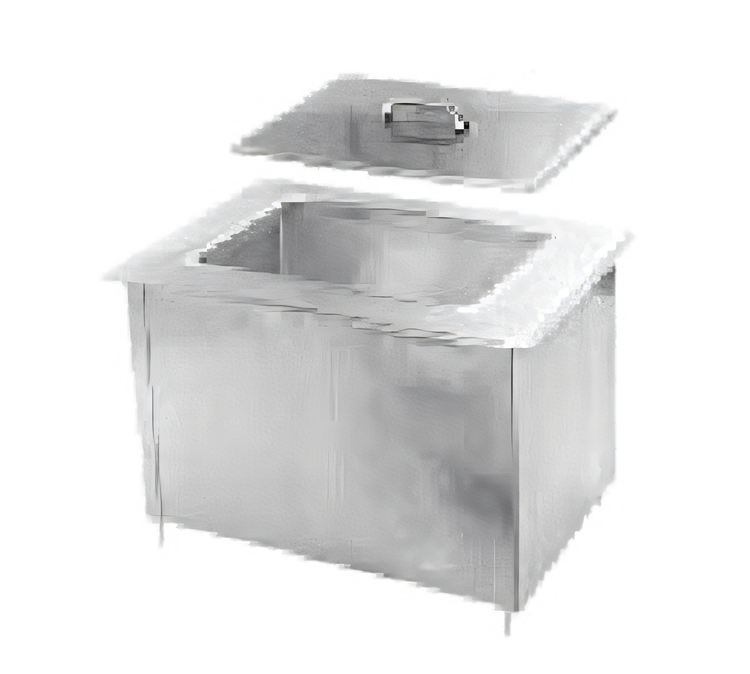 Product image #1 for Randell 9510IC Drop-In Ice Bin with 40 lb. Capacity, Stainless Steel Top and Lift-Off Cover