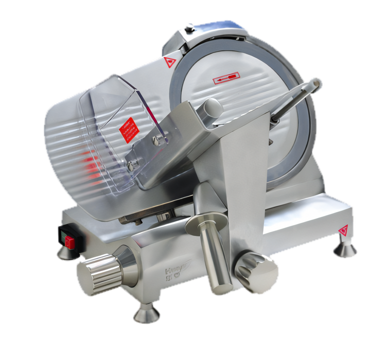 Product image #1 for Eurodib HBS250L 10-Inch Gravity Feed Belt-Drive Manual Meat Slicer with Blade Sharpener