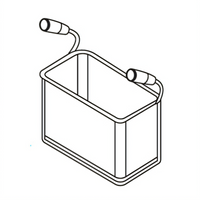 1/3 Size Rectangular Pasta Basket for AX-GPC-1 and AX-GPC-2