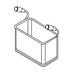 Thumbnail image #1 for 1/3 Size Rectangular Pasta Basket for AX-GPC-1 and AX-GPC-2