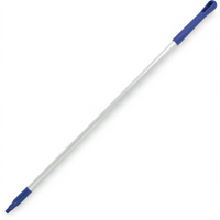 Sparta® 48-Inch Natural Aluminum Threaded Broom & Mop Handle with Blue Tip and Hang-Up Cap