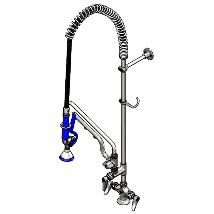 Product image #1 for EverSteel ULTRARINSE Stainless Steel Single-Hole Deck Mount Pre-Rinse Mixing Faucet with 12 Inch Swing Nozzle