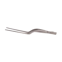 Mercer Culinary Precision Plus 6-1/2 Inch Offset Stainless Steel Tongs with Serrated Tips