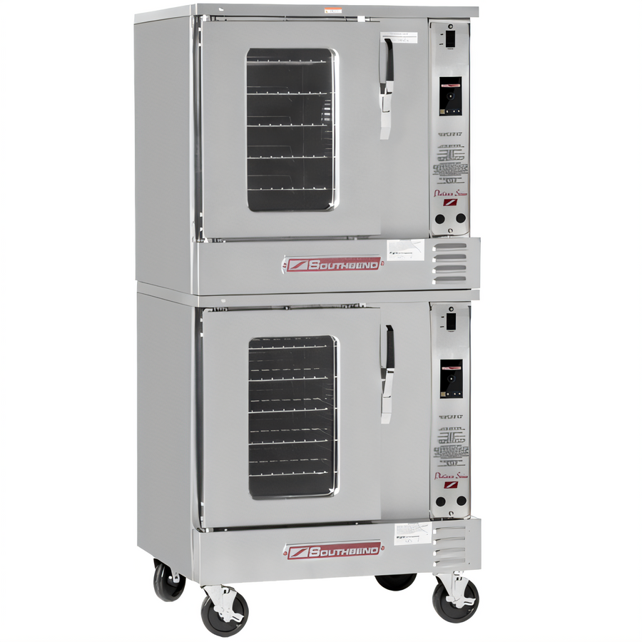 Product image #1 for Southbend Platinum Double Deck Half-Size Electric Convection Oven, 7.5 kW Per Deck, Touch Controls, Ventless, Standard Depth