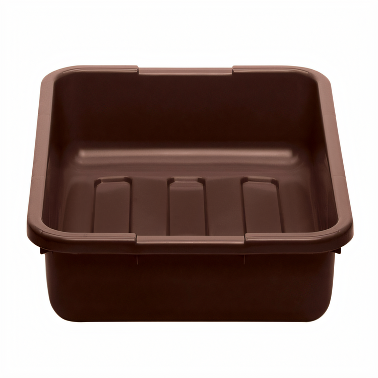 Product image #1 for Cambro Cambox 15-1/4 x 20-1/4 x 4-15/16 Inch Dark Brown Hi-Gloss Plastic Bus Box with Handle