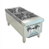 Thumbnail image #1 for Comstock-Castle 2 Burner Gas Countertop Hotplate, 12 Inch Wide, Stainless Steel, With Legs
