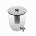 Thumbnail image #1 for American Metalcraft 12 Qt Tritan Single Juice Dispenser Body with Stainless Steel Faucet, Cover, Ice Tube and Inset