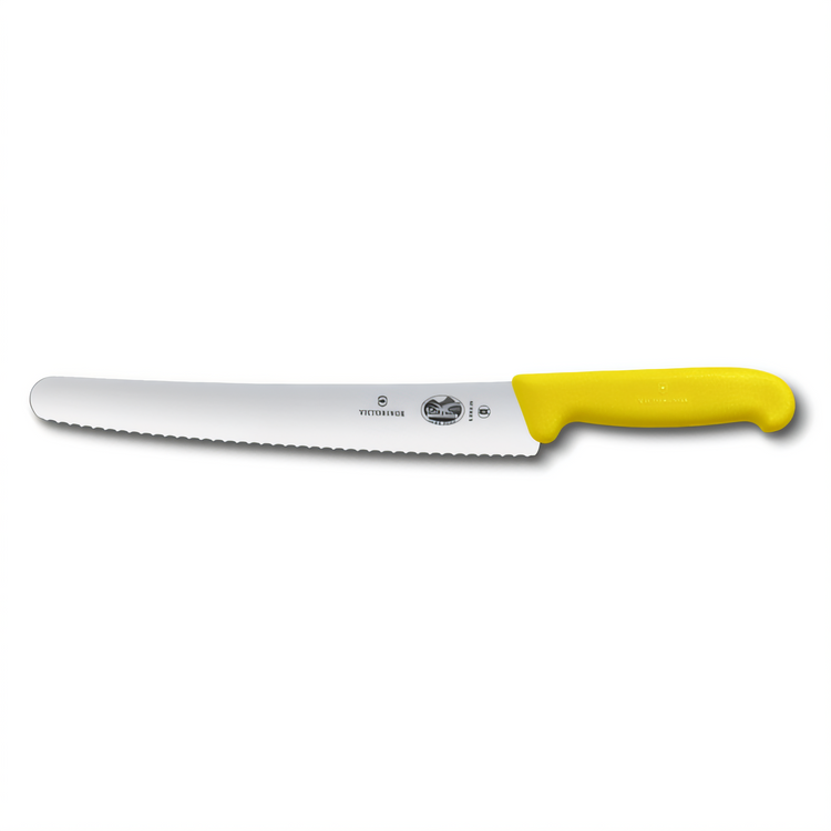 Product image #1 for Victorinox Fibrox HACCP 10-1/4-Inch Serrated Baker's Bread & Cake Knife with Yellow Fibrox Handle