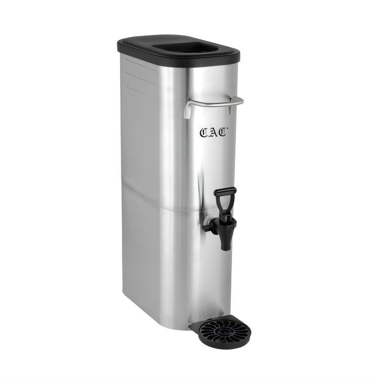 Product image #1 for CAC China BVDS-IT3 3-Gallon Slim Iced Tea Dispenser with 304 Stainless Steel Body