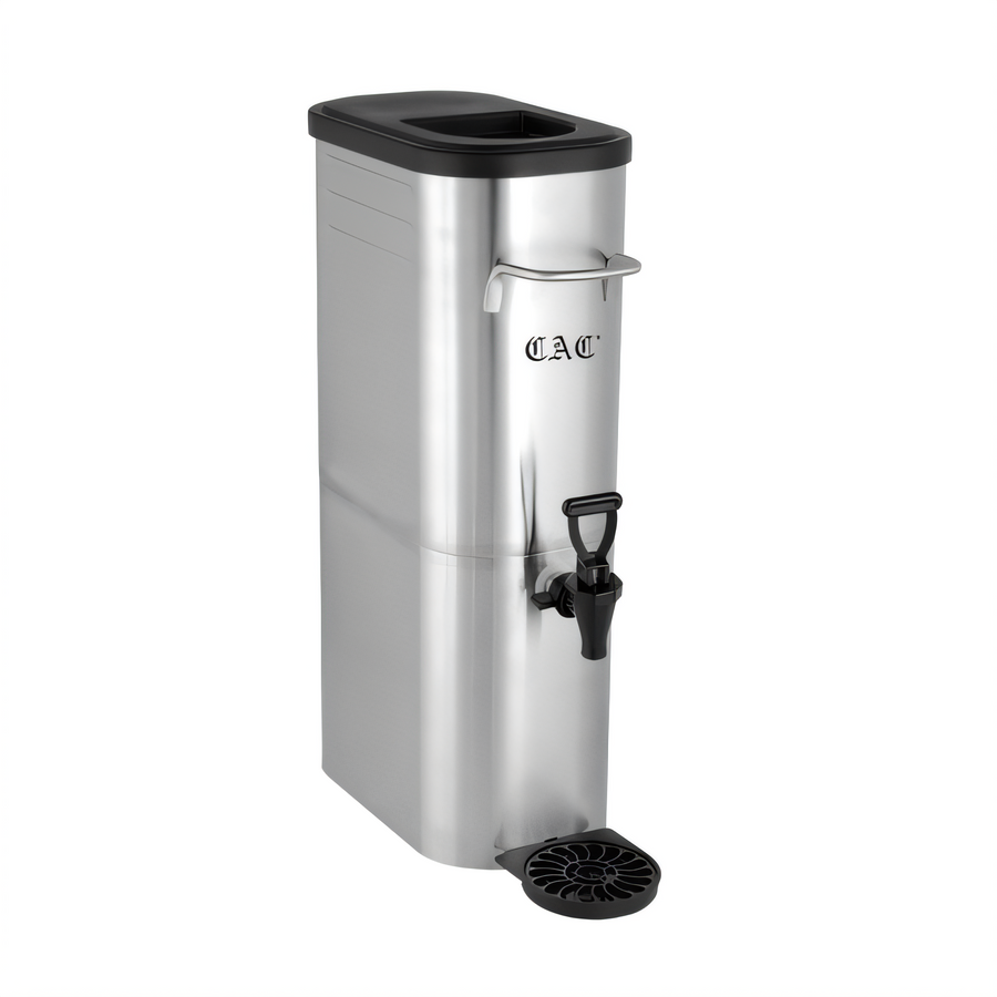Product image #1 for CAC China BVDS-IT3 3-Gallon Slim Iced Tea Dispenser with 304 Stainless Steel Body