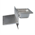 Thumbnail image #1 for BK Resources GrillCook Pro Universal Stainless Steel Upright Prep Shelf Stand with 12-Inch Shelf and 1/6 Pan Holder
