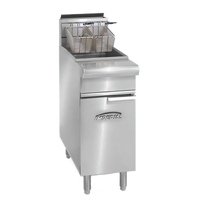 Imperial Restaurant Series 75 lb. Open Pot Gas Range Match Fryer, Floor Model