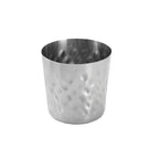 Thumbnail image #1 for American Metalcraft FFHM37 Stainless Steel French Fry Cup, 14 oz, Satin/Hammered Finish Case of 72