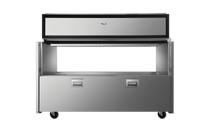 Atosa Double-Sided Refrigerated Milk Cooler Cart, 16 Crate Capacity, Stainless Steel