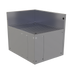Thumbnail image #1 for Glastender Underbar Inside Rectangle Corner Drainboard, 90° Angle, with Backsplash and Removable Insert, Stainless Steel