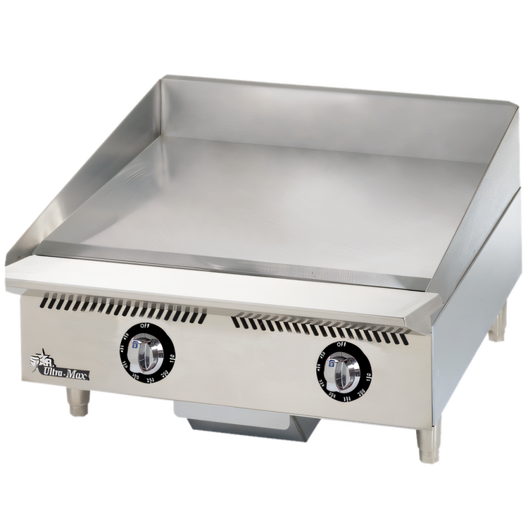 Product image #1 for Star Ultra-Max 24-Inch Countertop Gas Griddle with Chrome Plate and Mechanical Snap-Action Thermostats