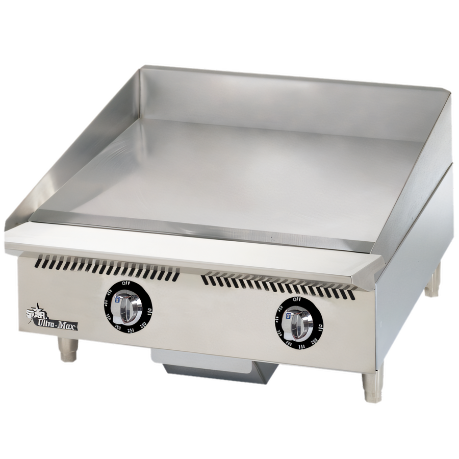 Product image #1 for Star Ultra-Max 24-Inch Countertop Gas Griddle with Chrome Plate and Mechanical Snap-Action Thermostats
